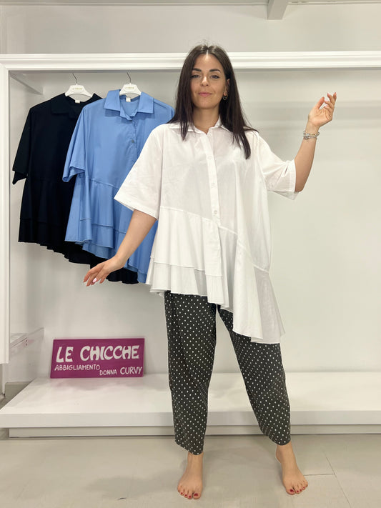 Camicia con balze