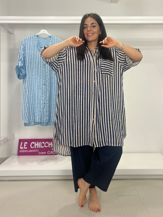 Camicia cotone righe