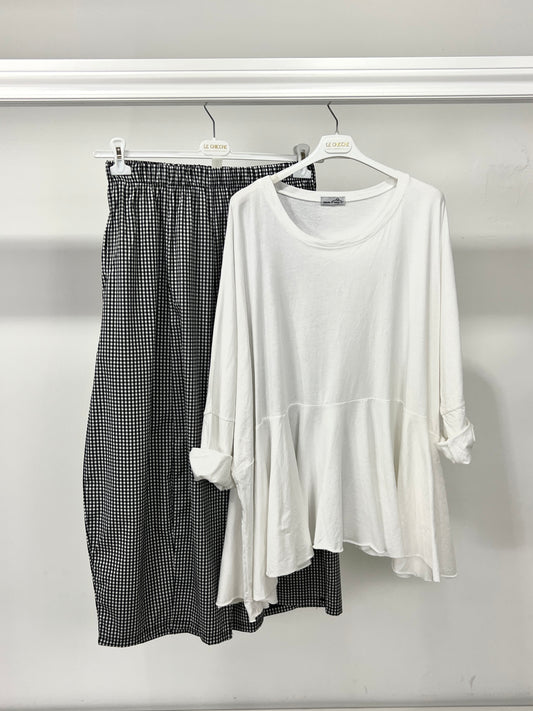 Maglia con balza a ruota