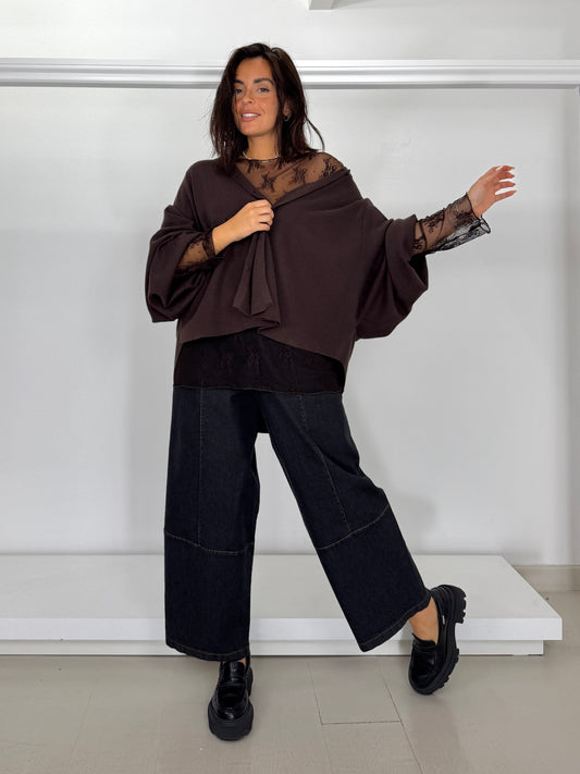 FLO&POI jeans elasticizzato taglio a T