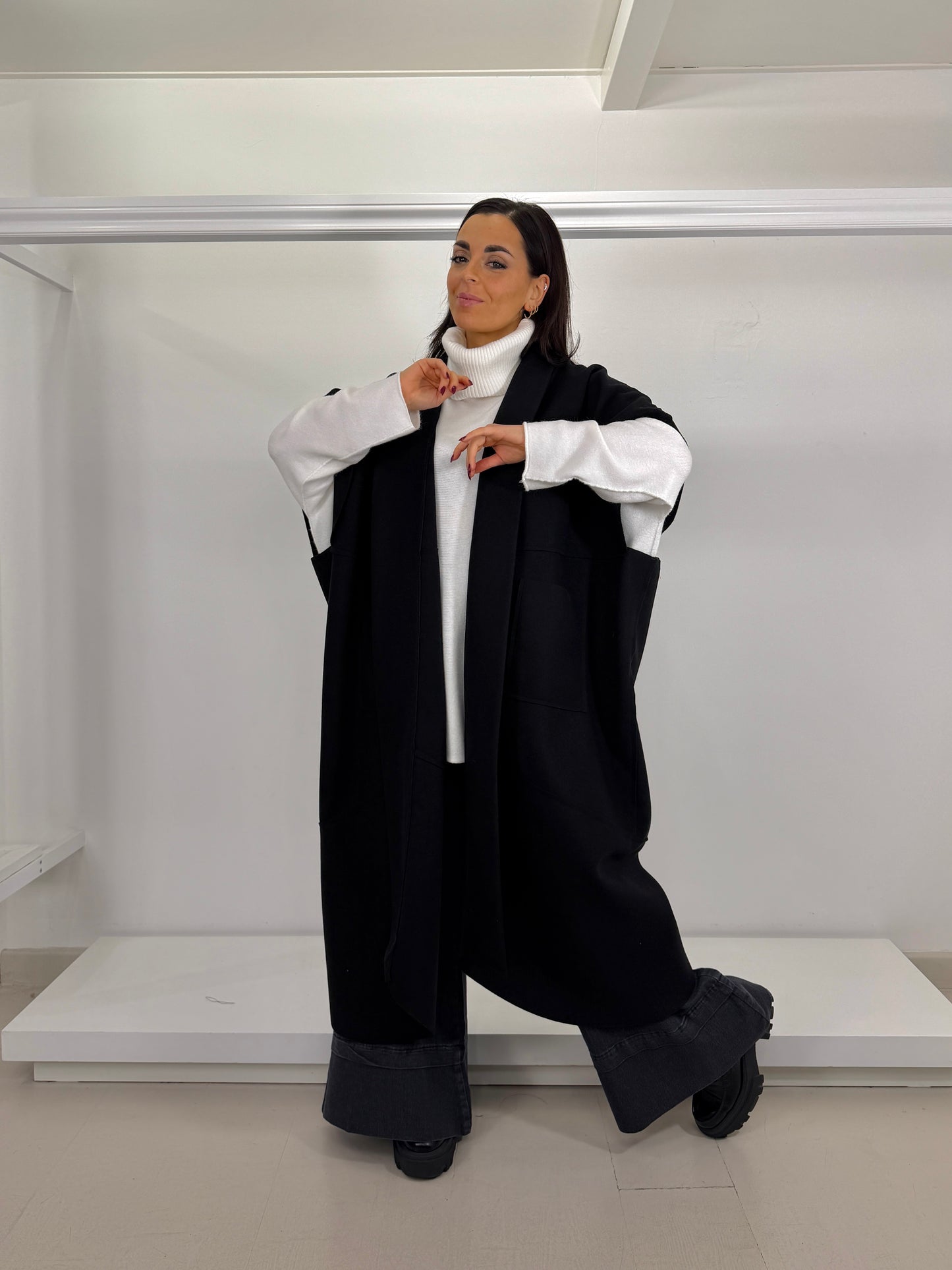 Pullover scatoletta dolcevita