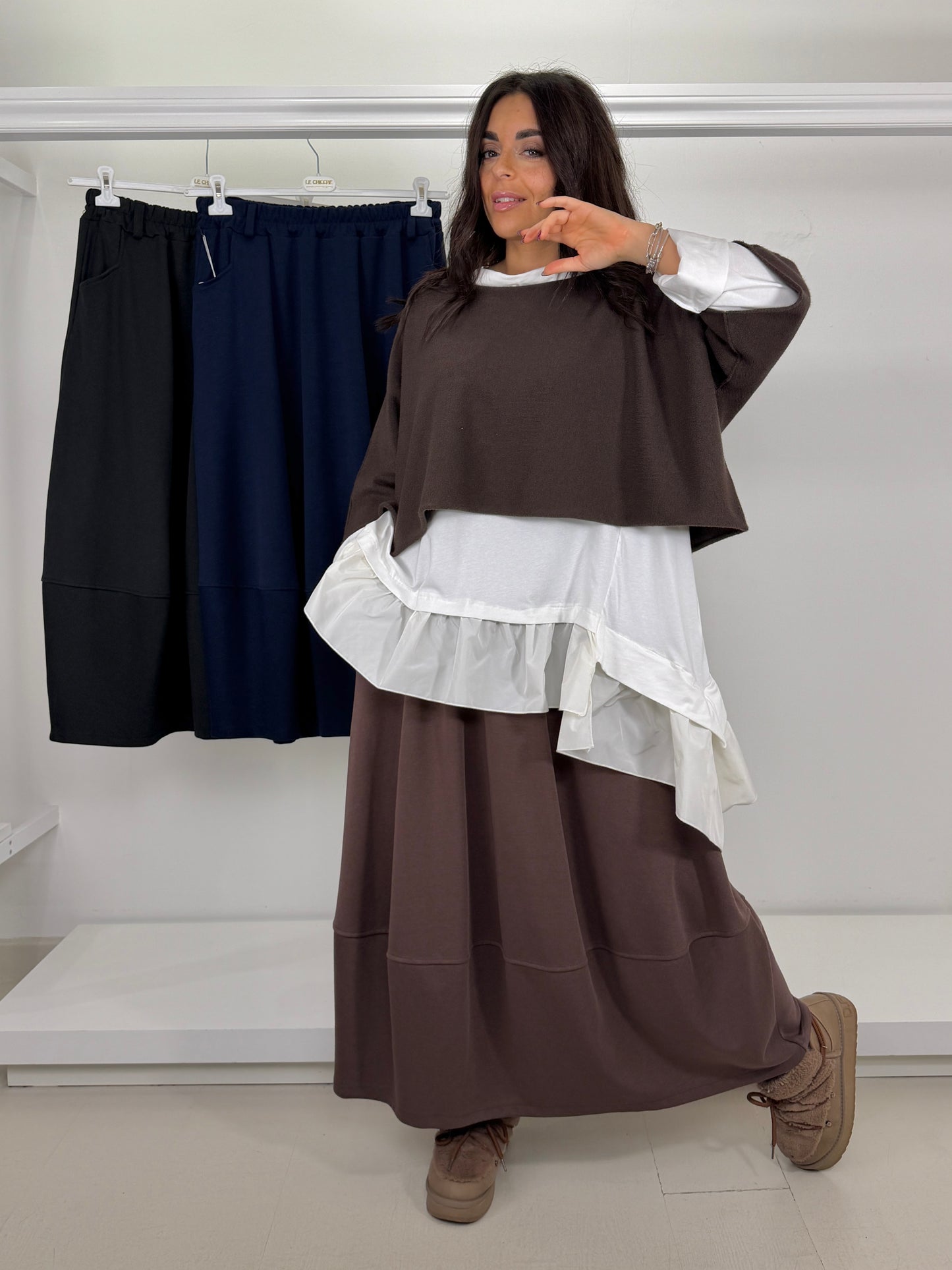 Gonna in caldo cotone ovetto