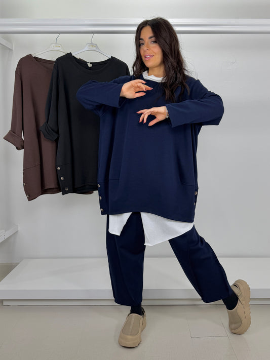 Maglia ovetto in caldo cotone