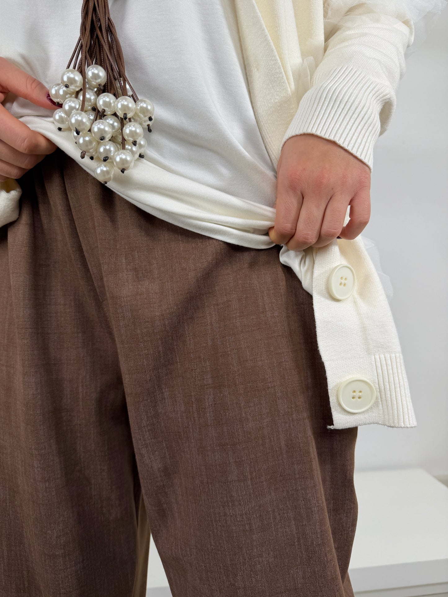 Pantalone over graffiato