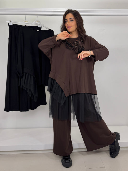 Canotta tulle elasticizzato