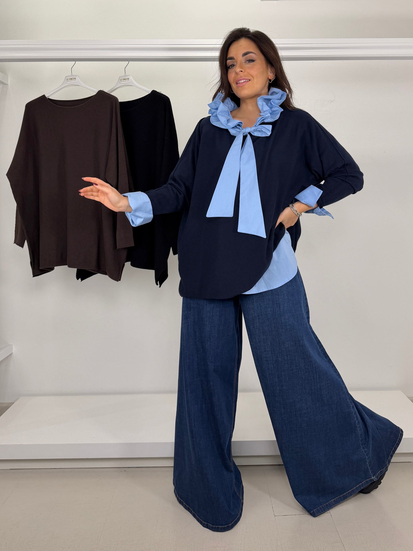 Pullover con spacchetti