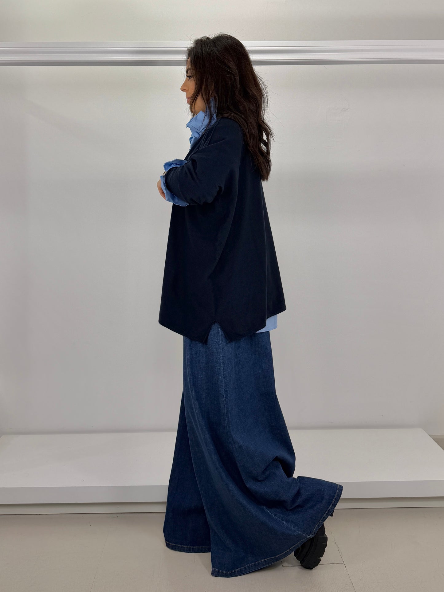 Pullover con spacchetti