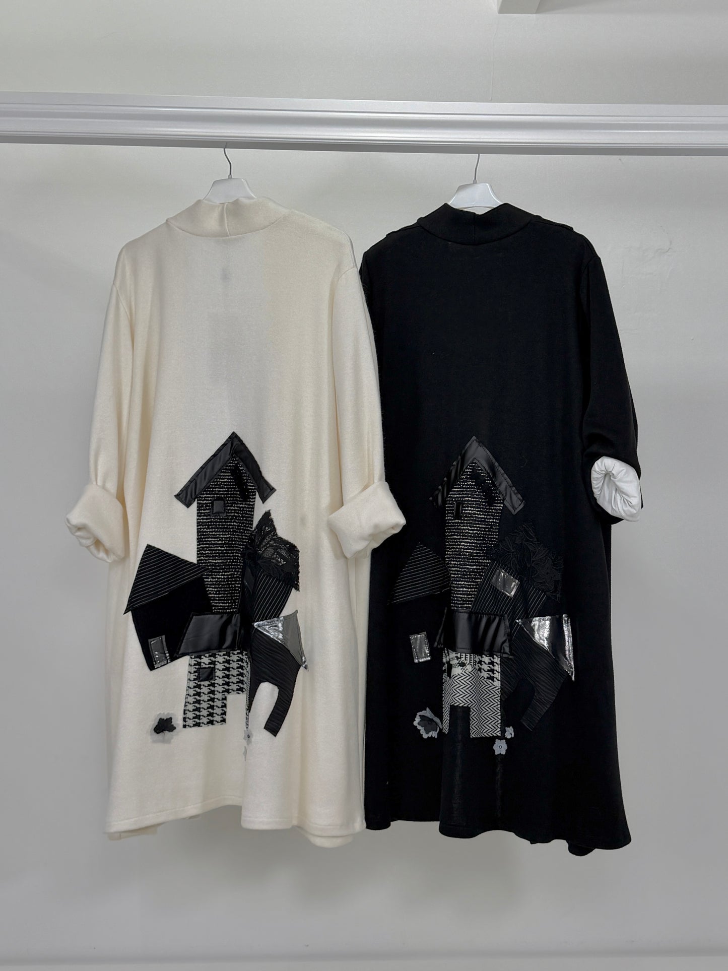 DOLCEMENTE CURVY Cardigan applicazione a mano