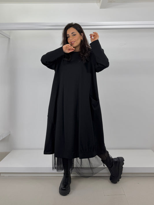 Abito punto milano con motivi