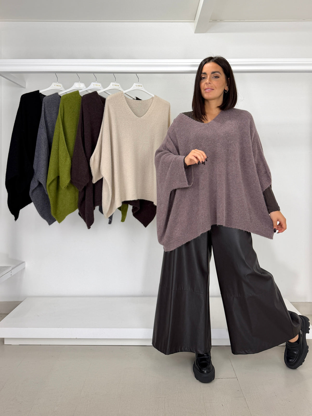 Pullover maxi scatoletta baby alpaca