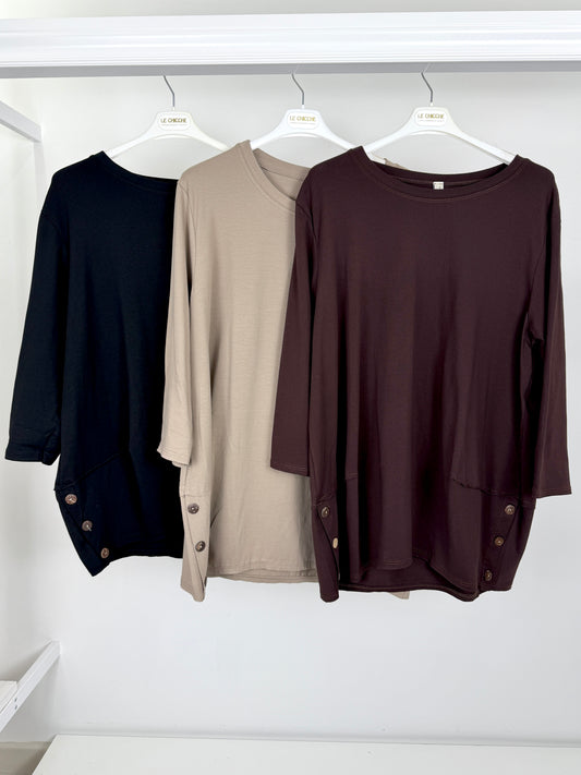 Maglia a ovetto manica 3/4