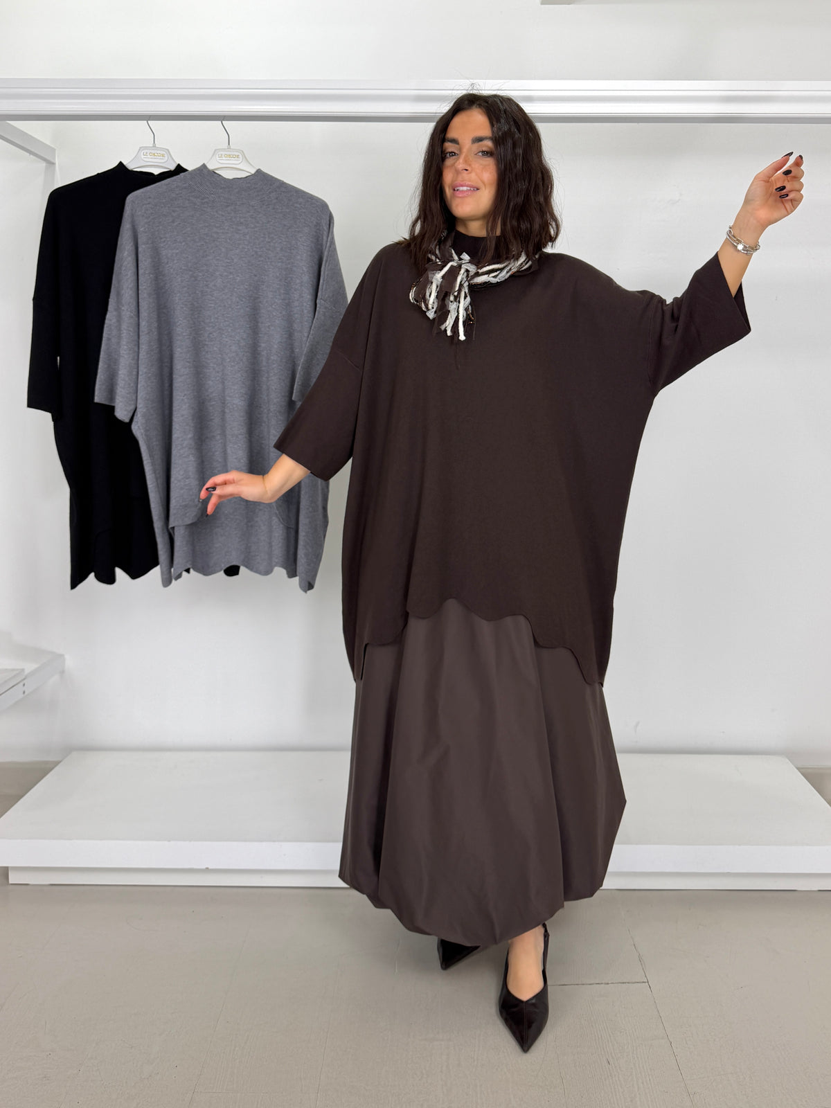 SUSYSTAR Pullover fondo ondulato