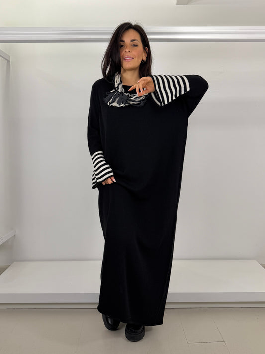 SOPHIA abito manica a righe