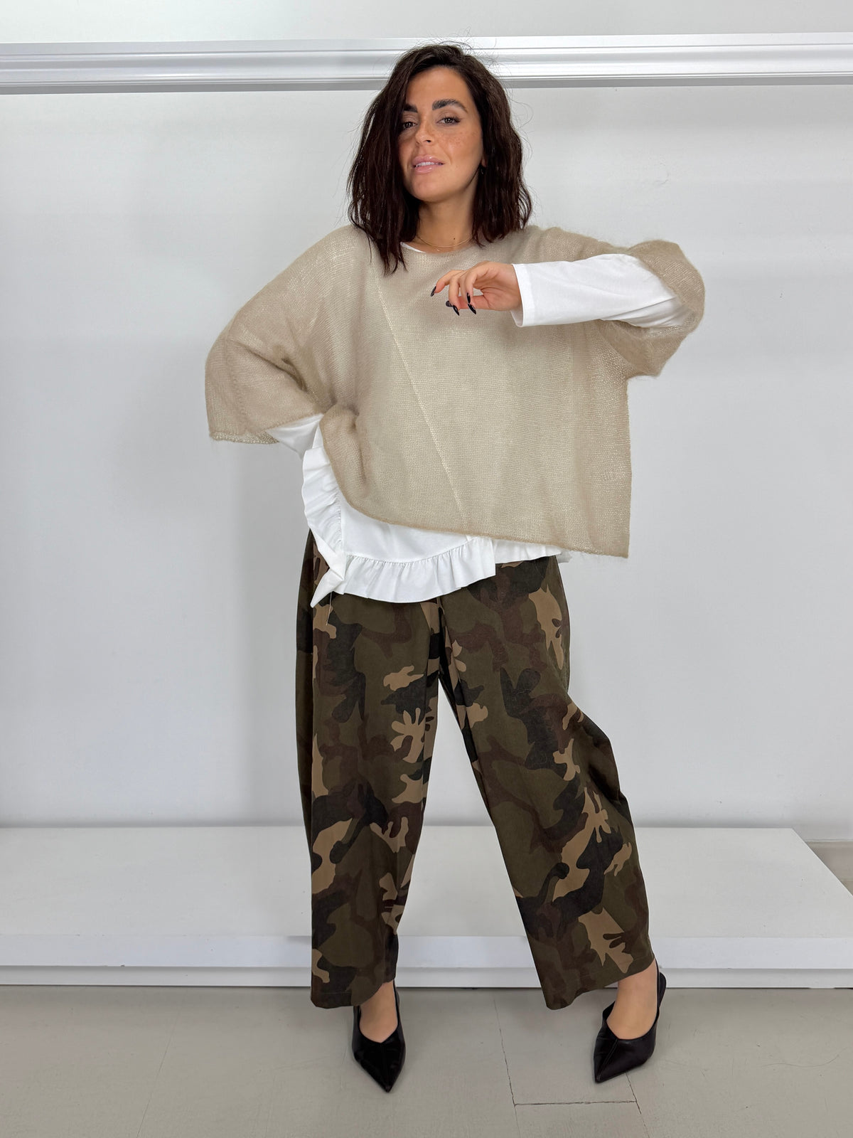 Pantalone ovetto camouflage