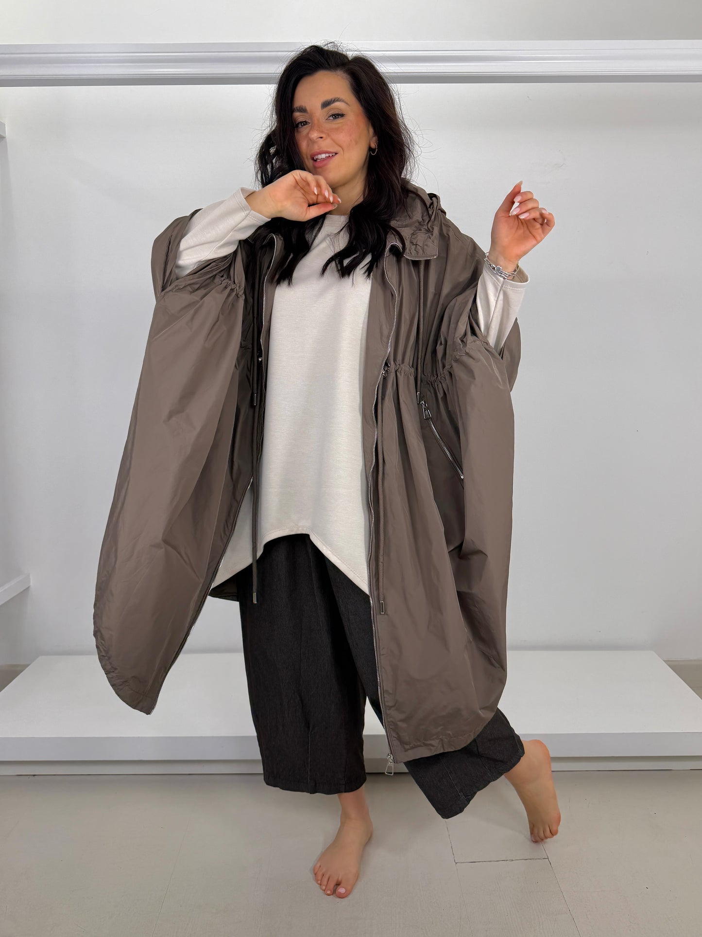 Pantalone effetto jeans ovetto