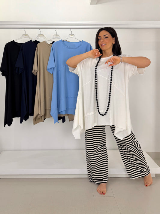 T-shirt lunga trapezio