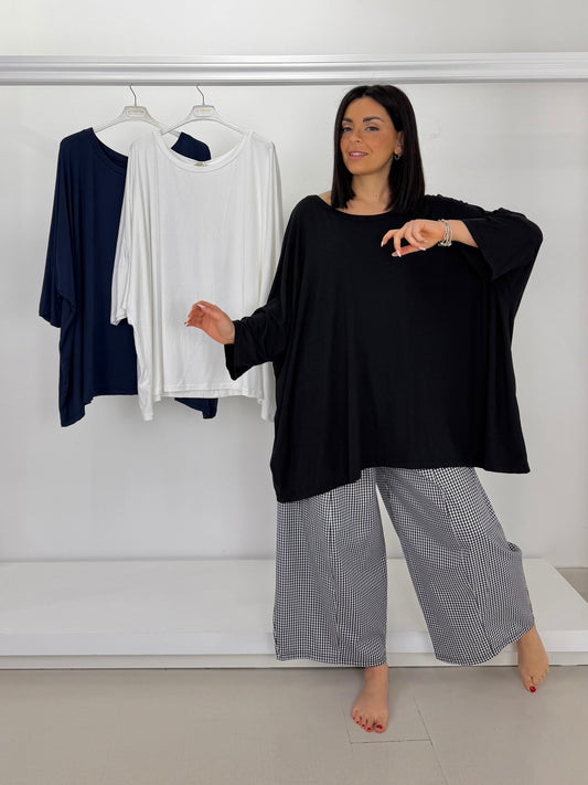 Maxi maglia bottoni dietro