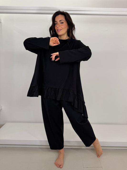 Maglia balza taffetà