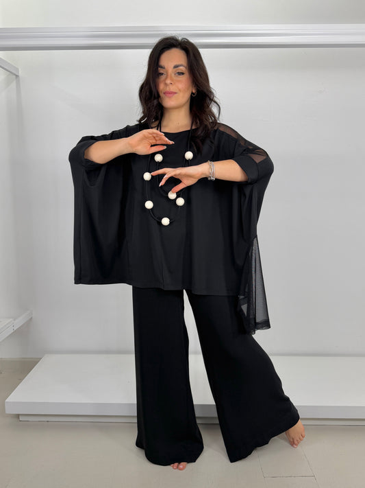 MY DAY maglia inserto tulle