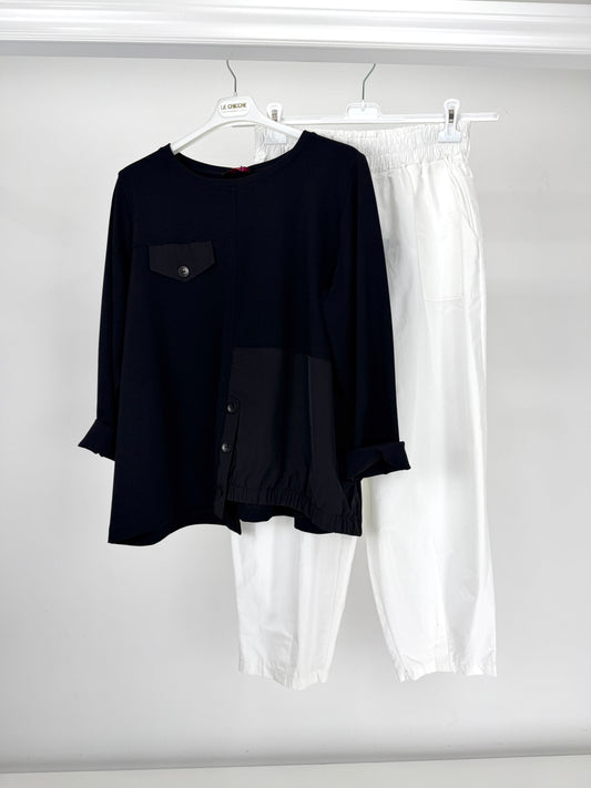 SOPHIA Casacca inserti taffetà