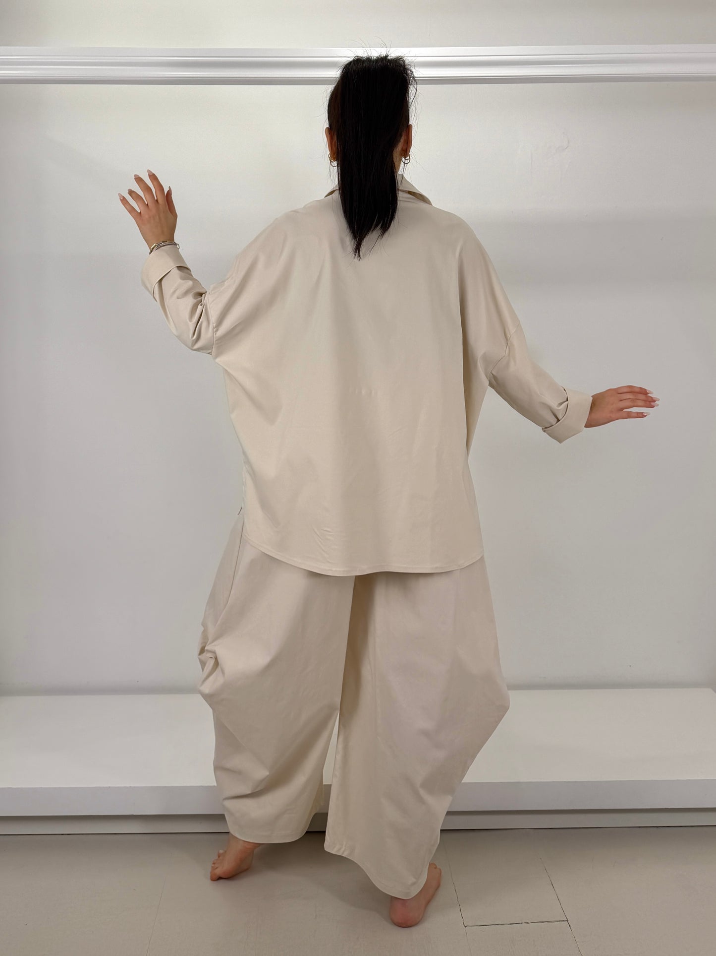 SUN SUN Camicia bengalina asimmetrica