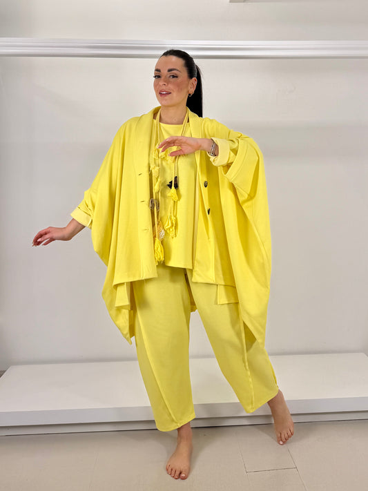 Cappa poncho misto cotone