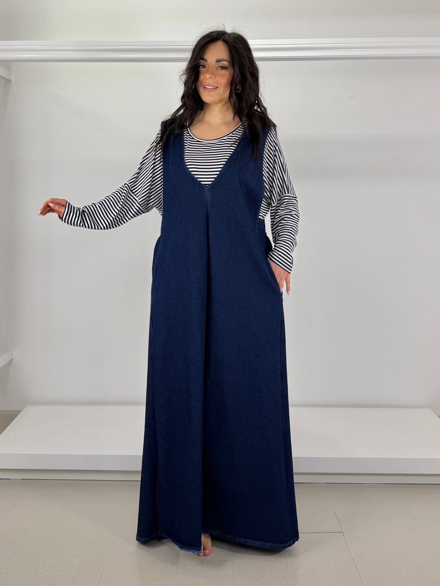 Abito salopette jeans