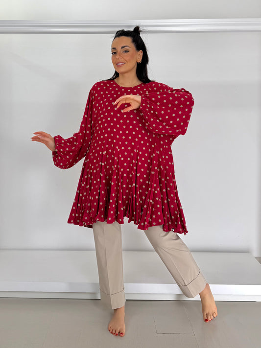 Pantalone in bengalina con bordo