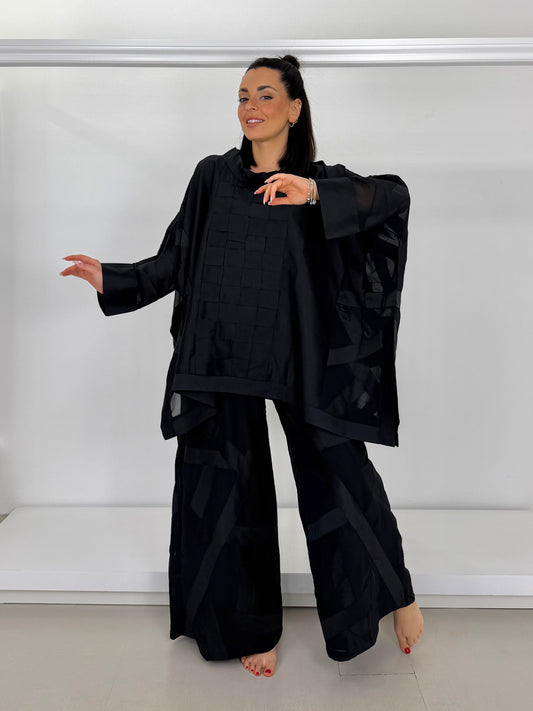 GHUNGROO maxi casacca in chiffon