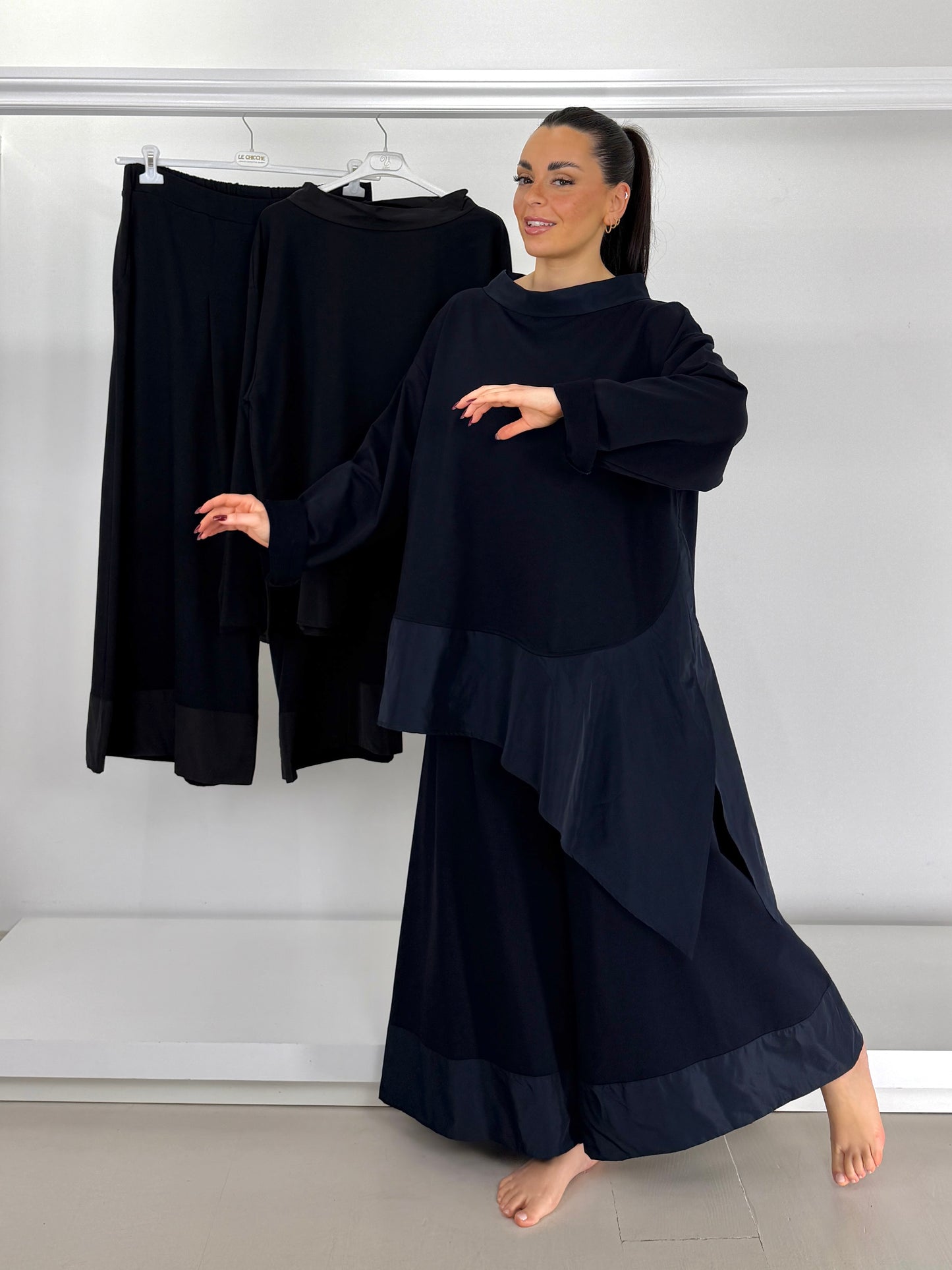 E.D. Pantalone garzato fondo in taffetà