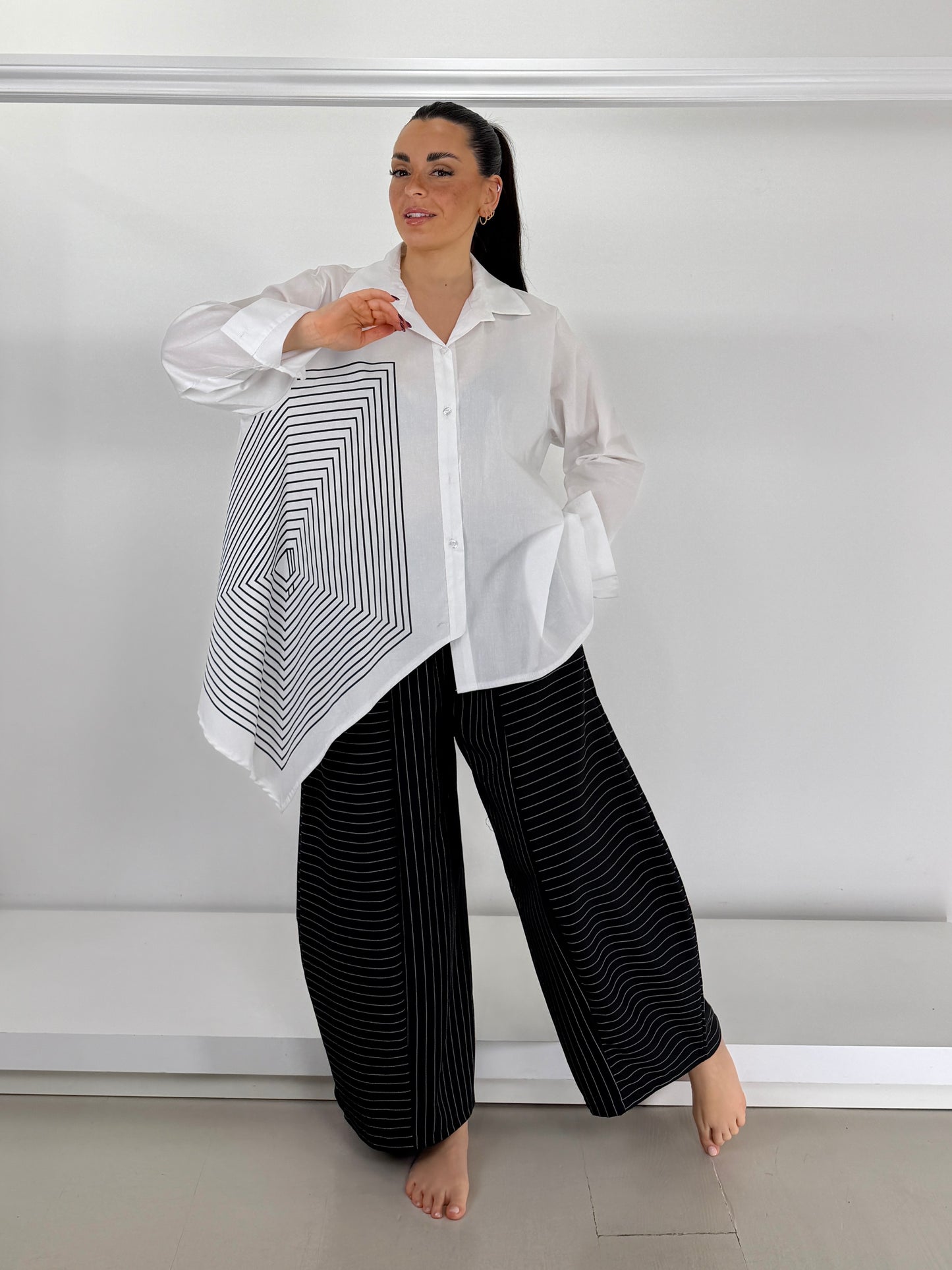 Camicia stampa geometrica