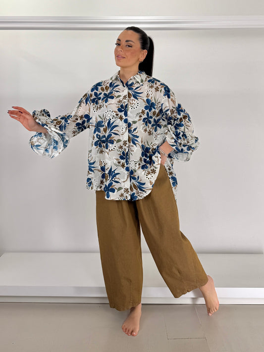 Camicia sangallo con fantasia