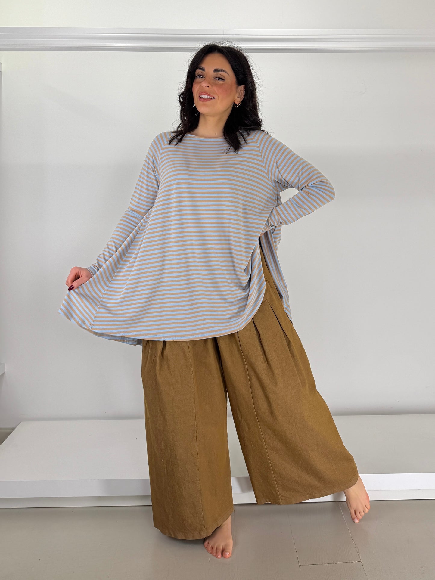 Maglia ruota a righe