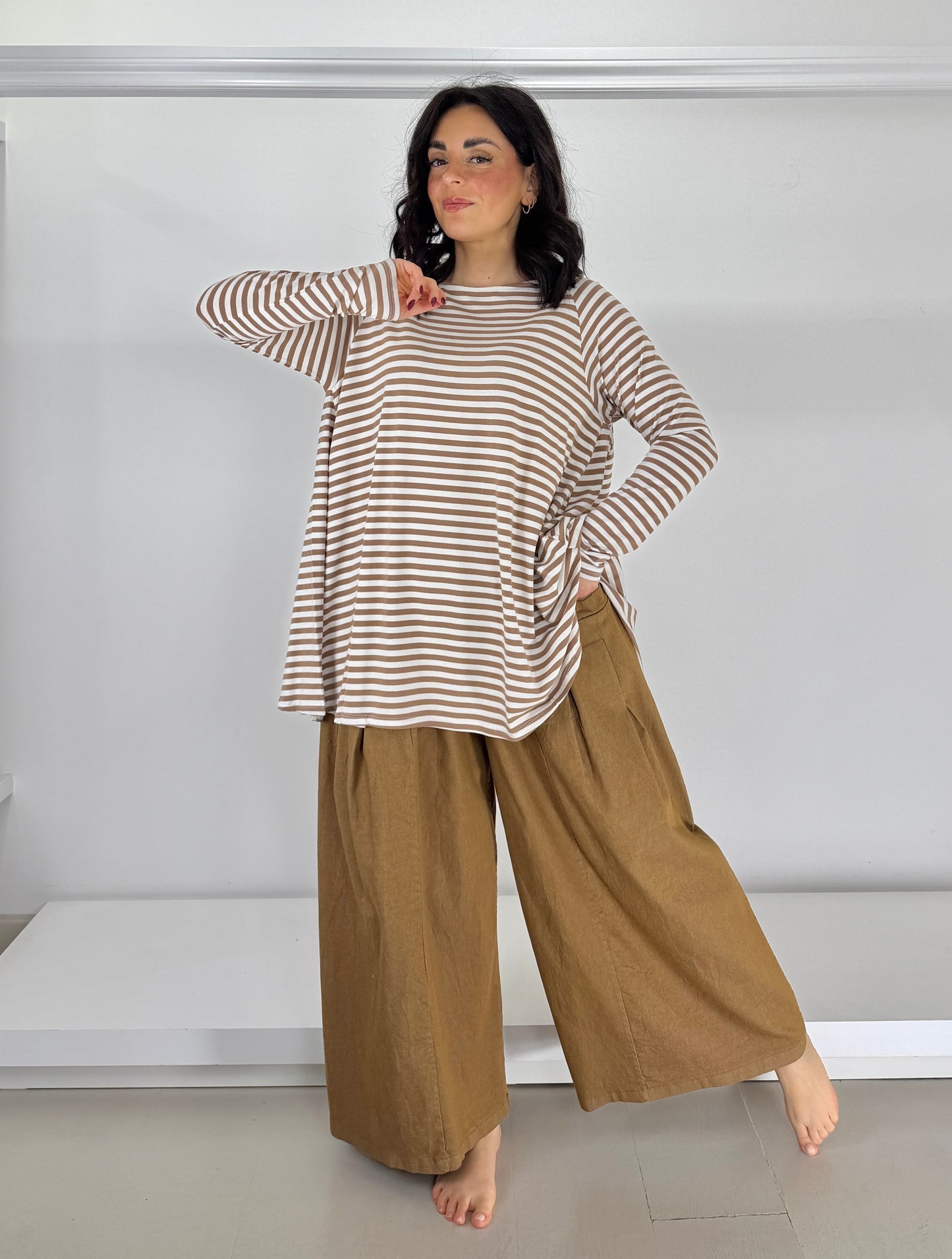 Maglia ruota a righe