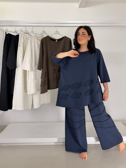 Maglia garzata asimmetrica applicazioni