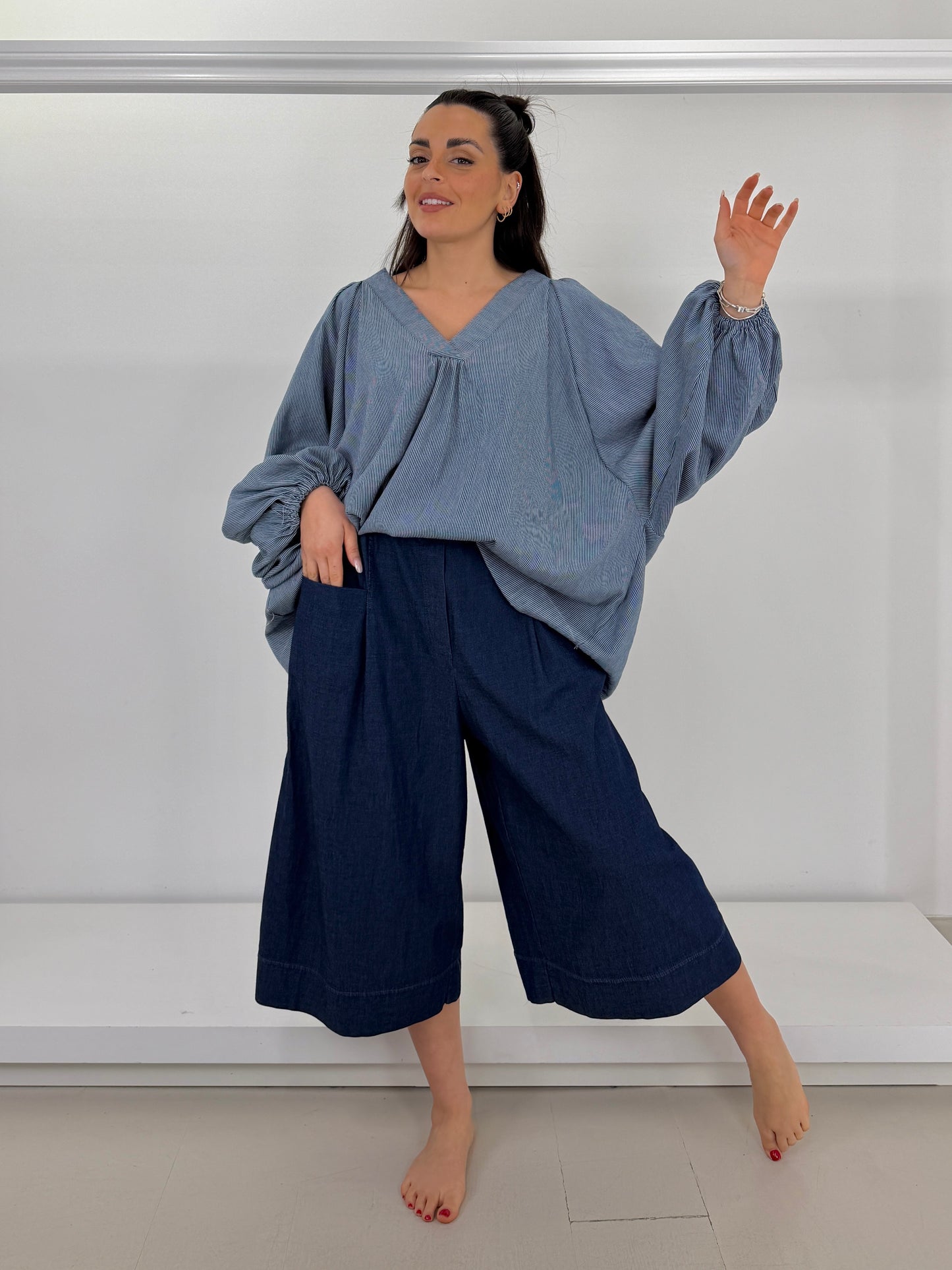 Bermuda in jeans leggero
