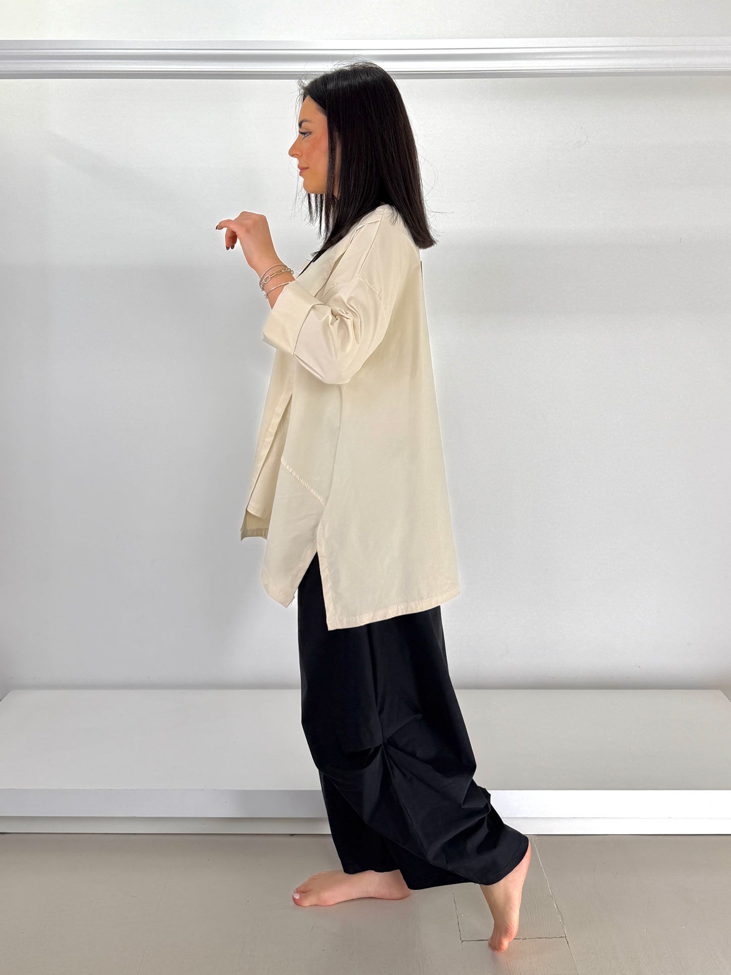 Casacca in bengalina con spacchetti