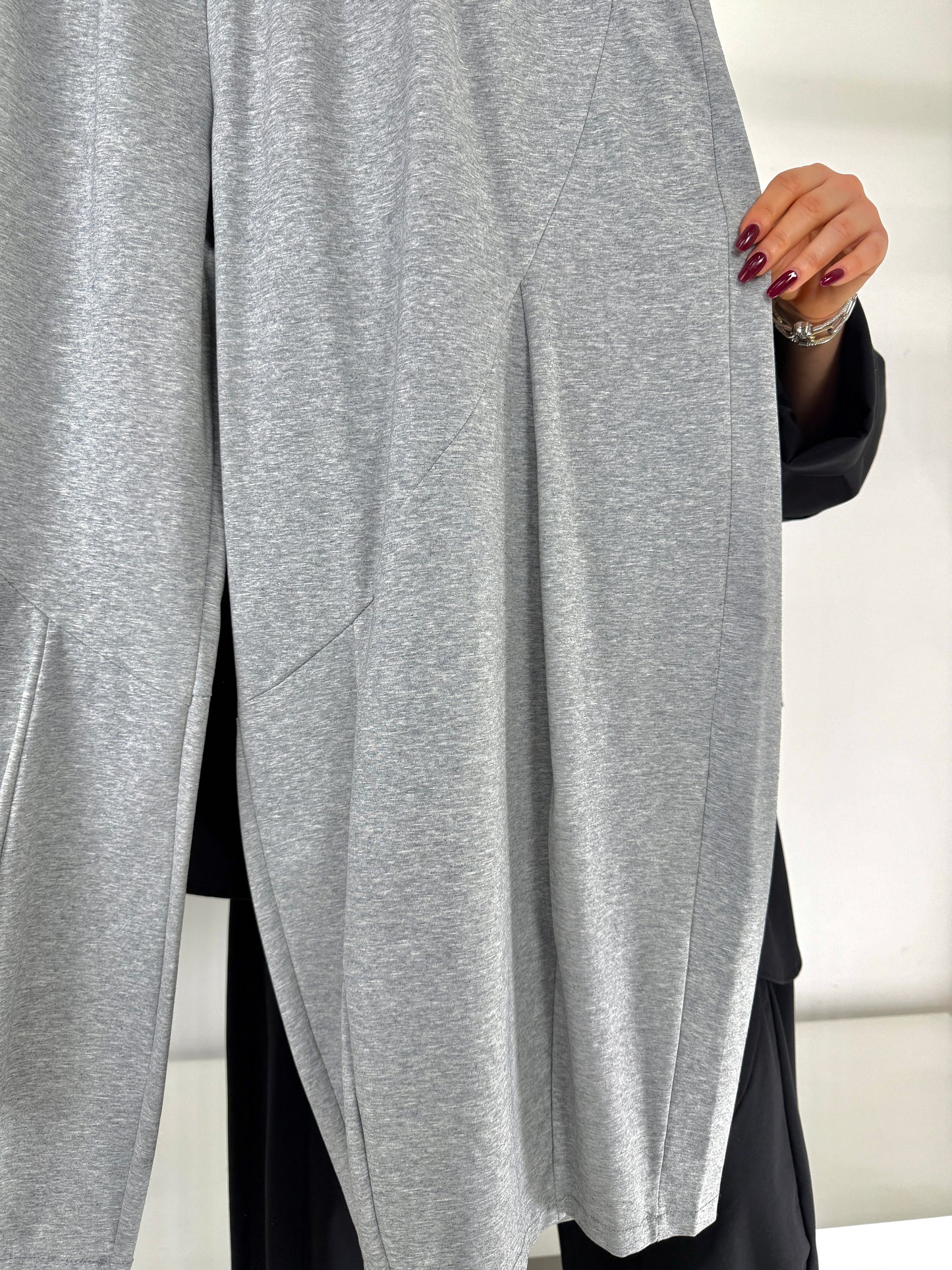 Pantalone punto roma gamba larga palloncino