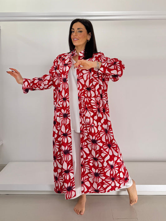 NOEN Abito chemisier fantasia con piegoni e tasca (catalogo)