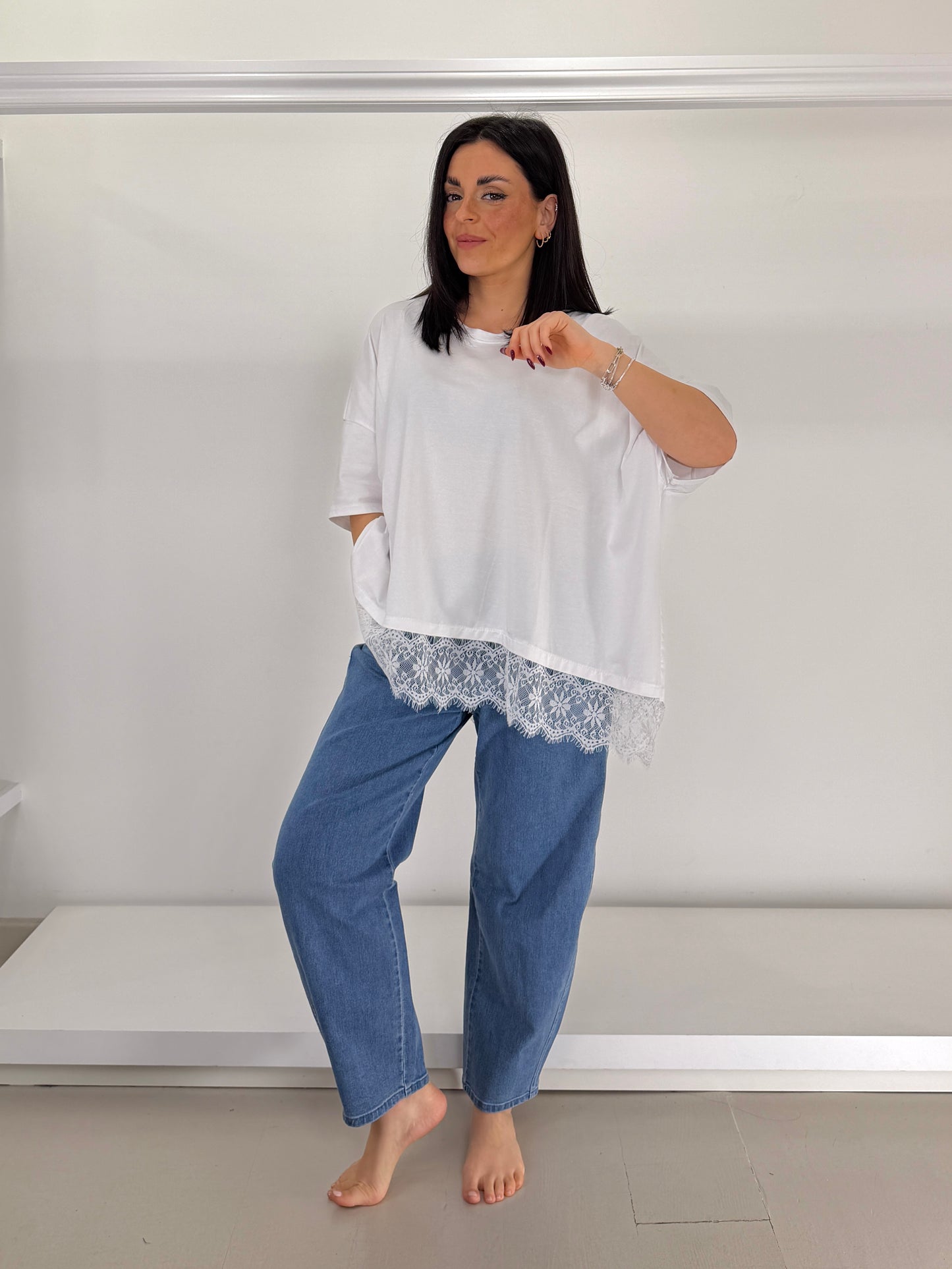 NOEN jeans elasticizzato mom fit