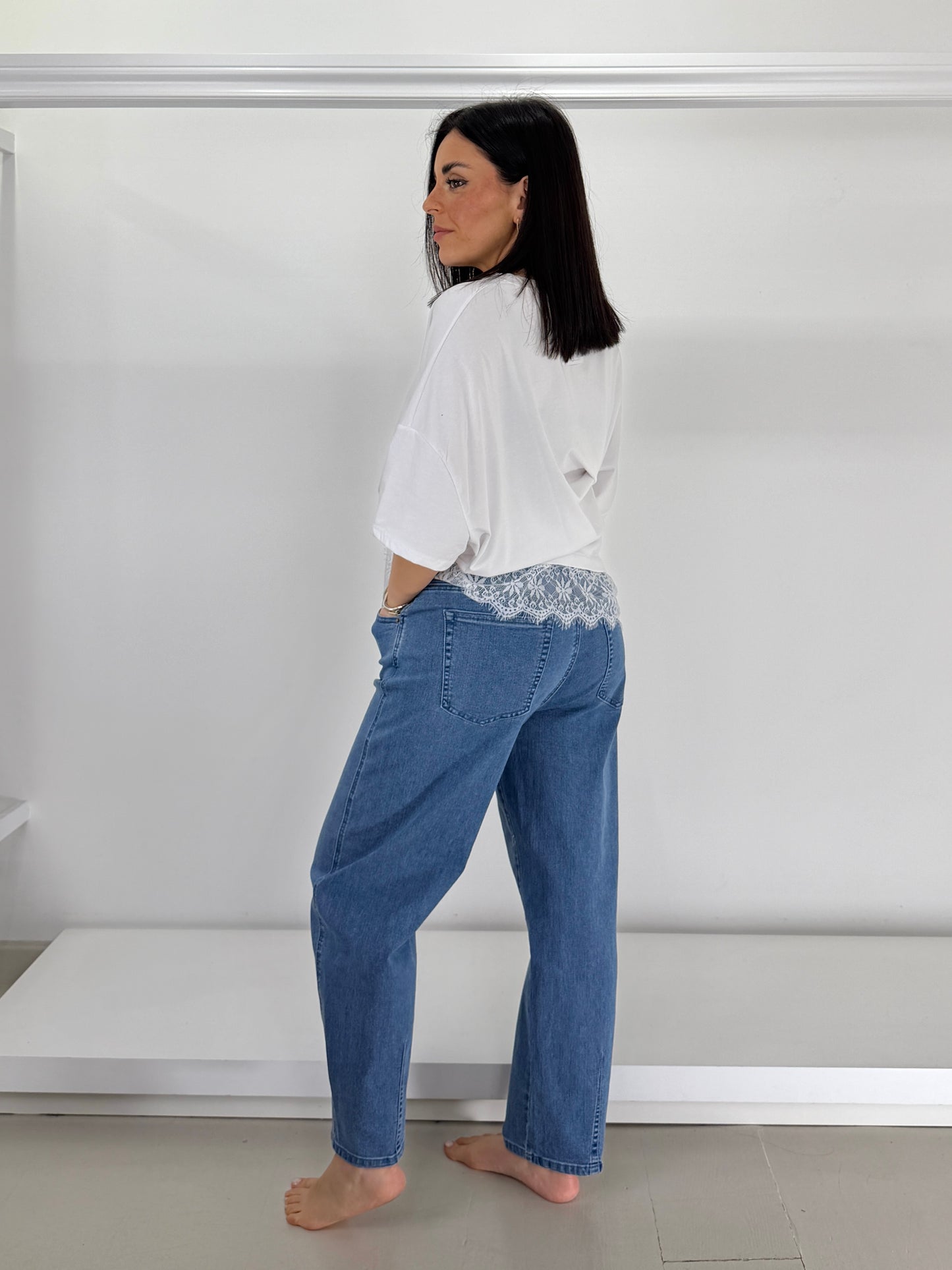 NOEN jeans elasticizzato mom fit