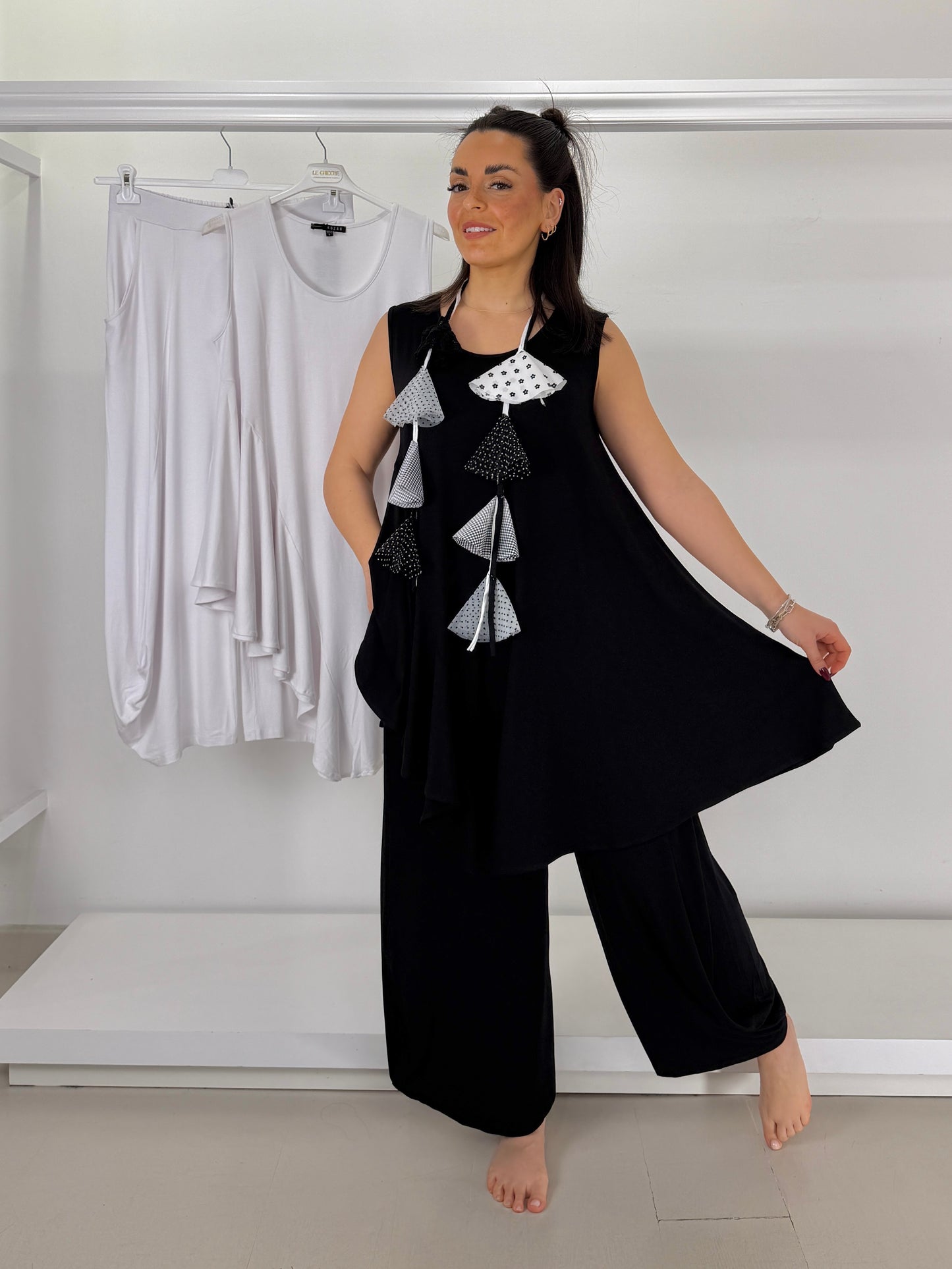 KOZAN pantalone aladino in maglina di cotone