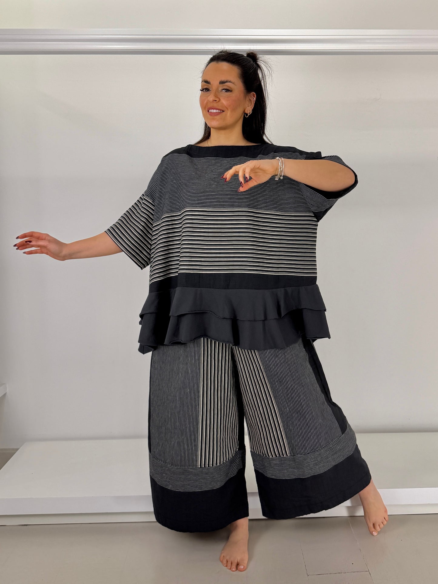 URBAN BY ALEMBIKA pantalone mix righe