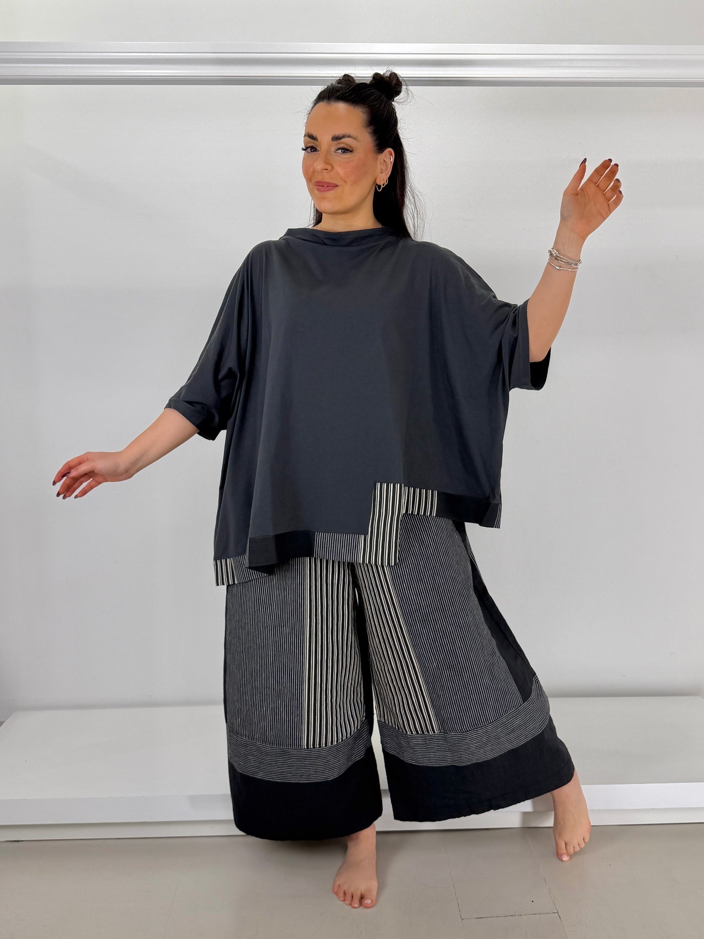 URBAN BY ALEMBIKA pantalone mix righe