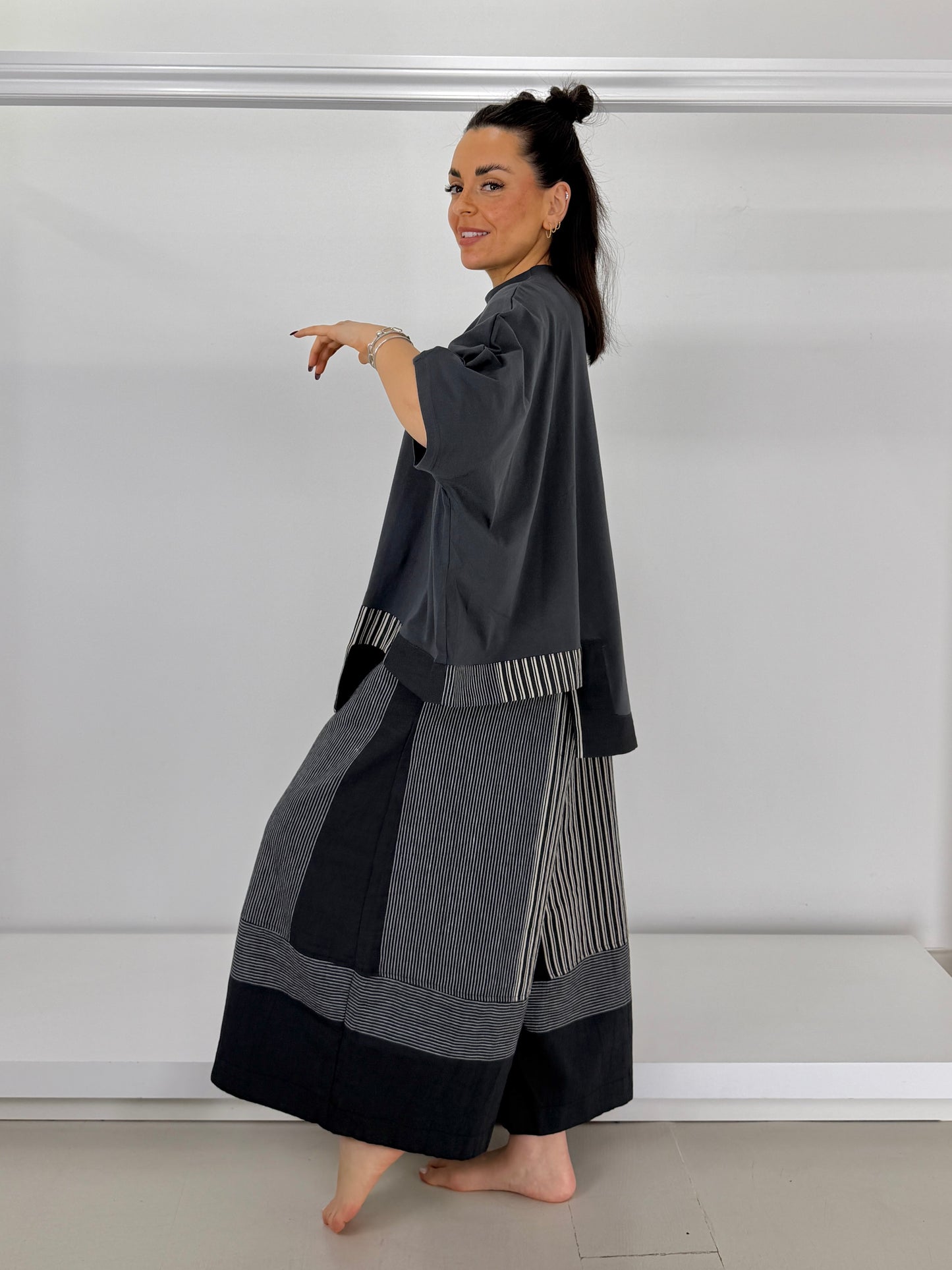 URBAN BY ALEMBIKA pantalone mix righe