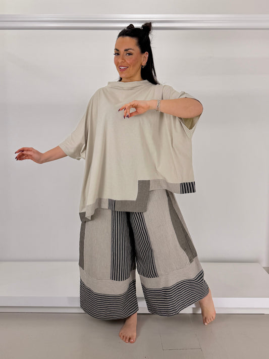 URBAN BY ALEMBIKA pantalone mix righe