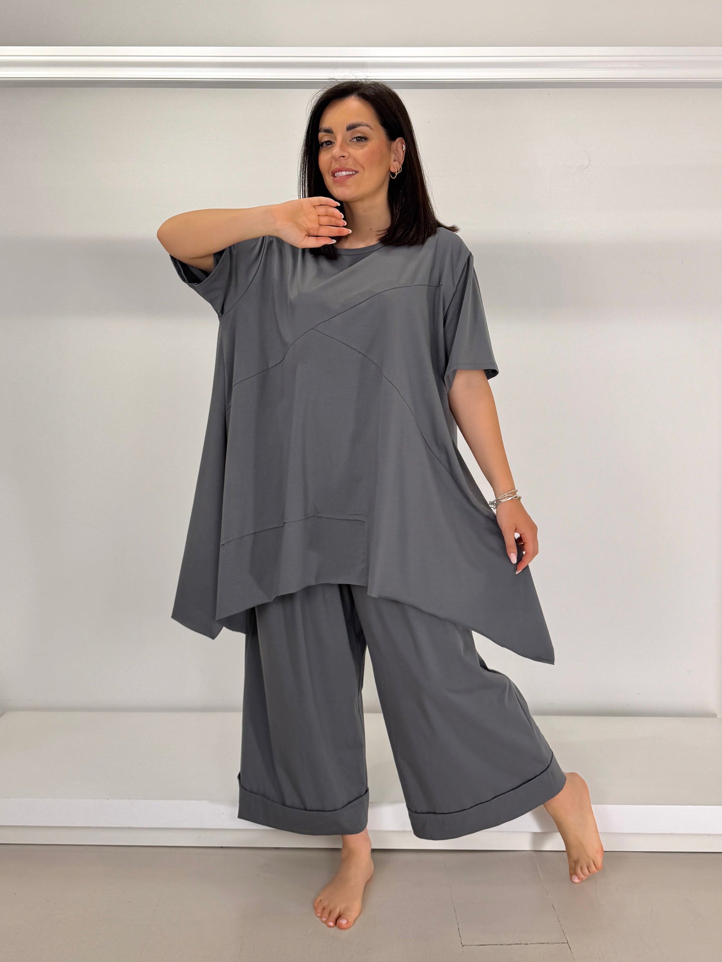 T-shirt lunga trapezio
