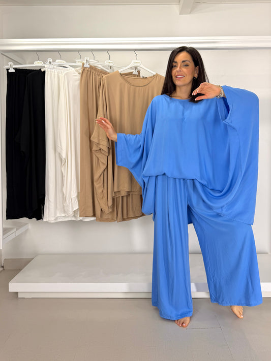 Pantalone over in viscosa