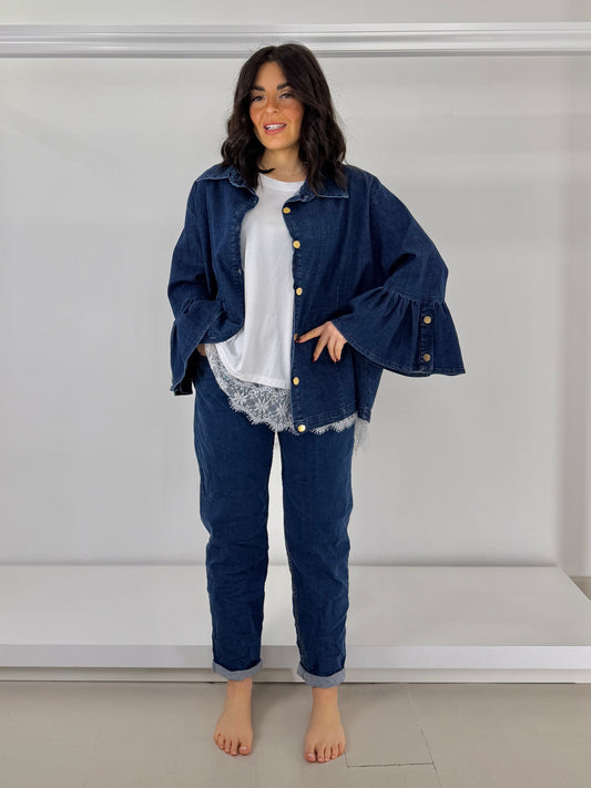 Jeans stropicciato basic