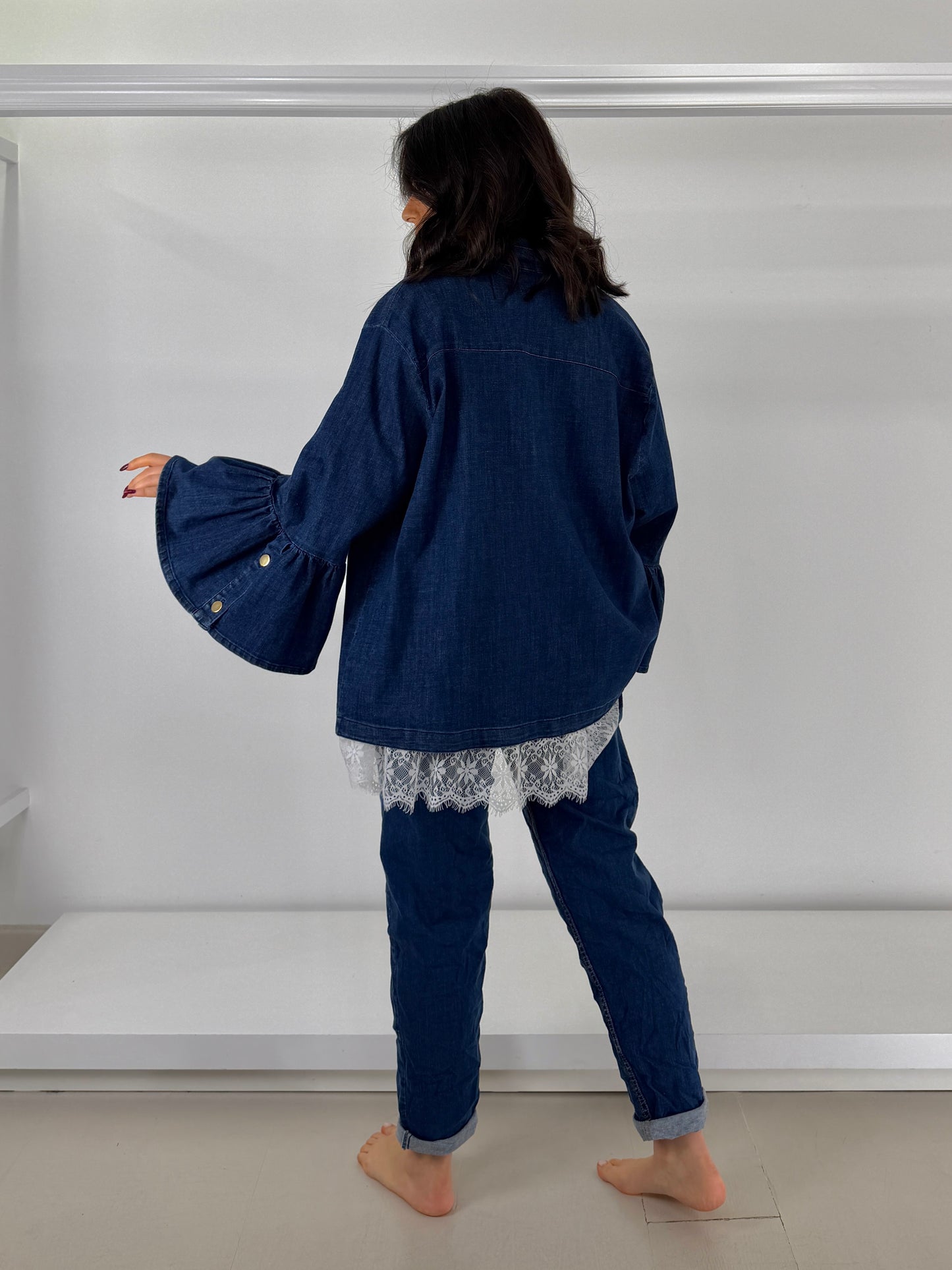 Jeans stropicciato basic